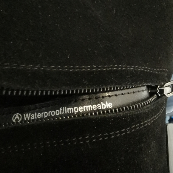 SIZE 9M ARTICA, Black Suede Ankle Rain / Winter Bootie EUC B59 - Picture 8 of 16